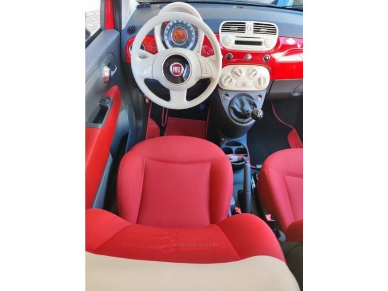 FIAT - 500 - 2012/2013 - Vermelha - R$ 46.000,00